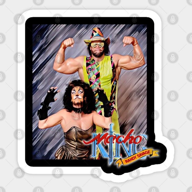 Vintage Macho King Sticker by Meat Beat